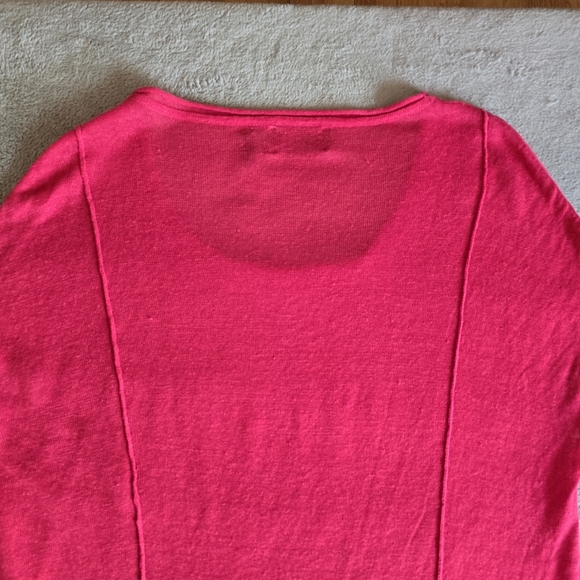 Line linen blend short sleeve lightweight sweater size medium - Picture 10 of 13